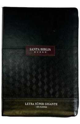 Biblia RVR1960 Clásica Abba Negro/Negro Cierre