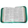 Biblia con Cierre Compacta 11 puntos RV1960, imit piel turquesa
