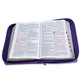 Biblia con Cierre Portátil 12 puntos RV1960, imit piel lila con índice