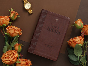 Biblia RVR60 Tamaño manual letra GIgante i/piel café