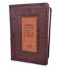 Biblia Portátil 12 puntos RV1960, imit piel café cuadrado