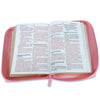 Biblia con Cierre Portátil 12 puntos RV1960, imit piel rosa floral