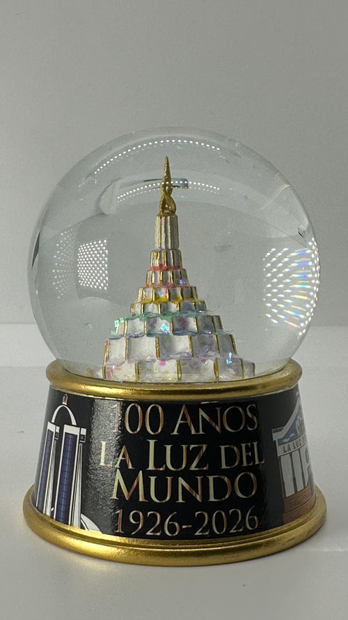 100 yr glitter globe