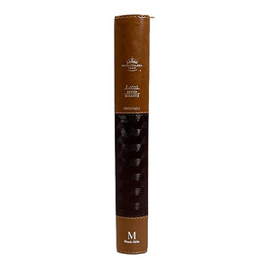 Biblia RVR 1960 Letra Súper Gigante Símil Piel Duotone Café Café con Índice con Cierre
