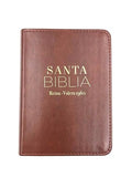 Biblia Tamaño Bolsillo Reina Valera 1960 Piel Imitación cafe clasica 8 Puntos Imitation Leather