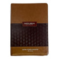 Biblia RVR 1960 Letra Súper Gigante Símil Piel Duotone Café Café con Índice con Cierre