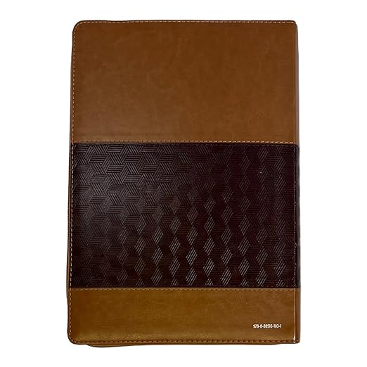 Biblia RVR 1960 Letra Súper Gigante Símil Piel Duotone Café Café con Índice con Cierre