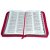 Biblia RVR 1960 Letra Grande Tamaño Manual Símil Piel Fucsia con Índice con Cierre con Cierre
