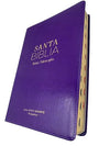 Biblia Letra Súper Gigante 19 puntos Reina valera 1960 imit piel lila clasica con indice
