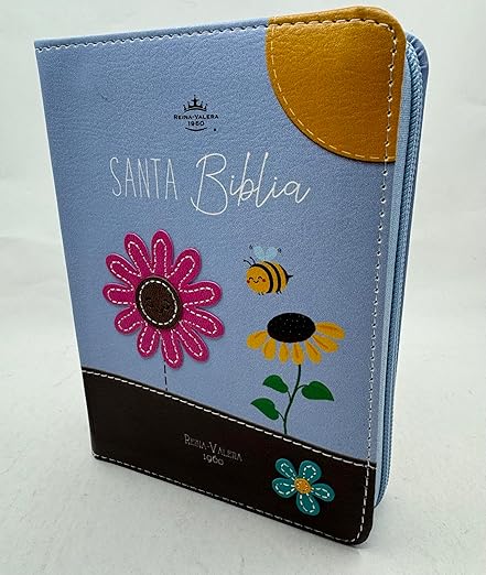 Biblia tamano bolsillo reina valera 1960 primavera /abejas cierre 8 puntos