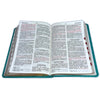 Biblia Letra Grande 12 puntos para Mujer RV1960 imit piel turquesa con índice