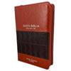 Biblia con Cierre Letra Gigante Manual 14 puntos RV1960 imit piel café con índice
