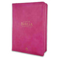 Biblia RV1960 compacta con Cierre Letra 12 puntos imitación piel fucsia