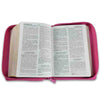 Biblia RV1960 compacta con Cierre Letra 12 puntos imitación piel fucsia