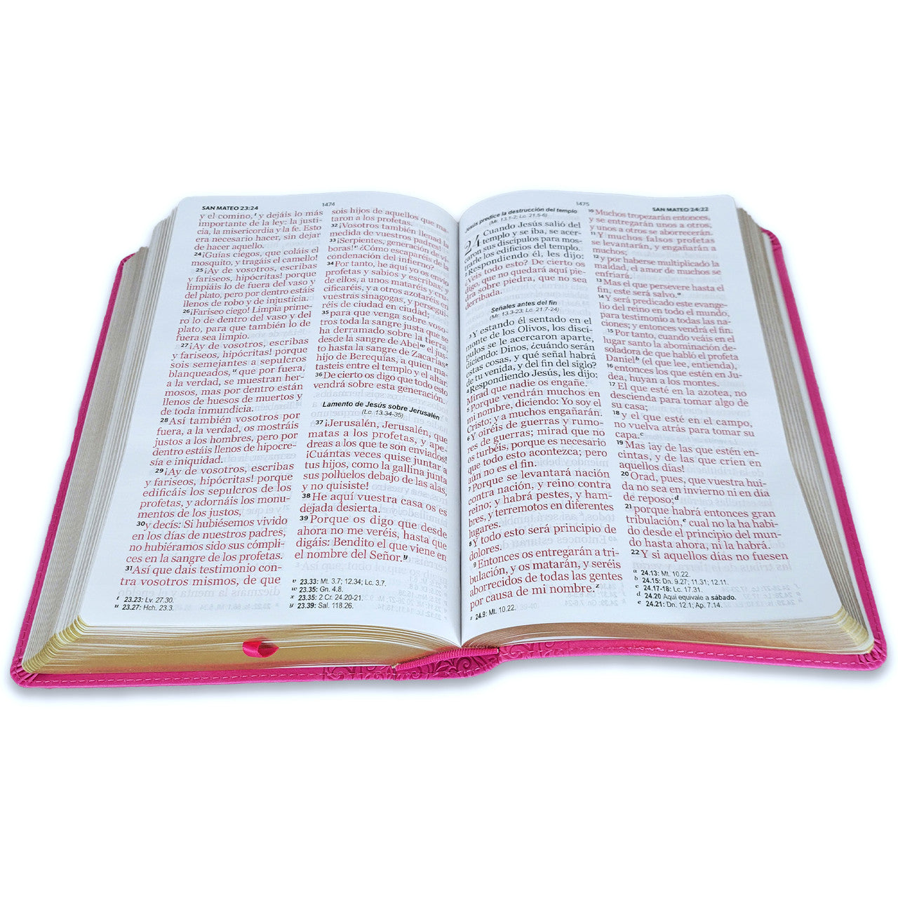 Biblia Letra Gigante Manual 14 puntos RV1960 imit piel rosa geométrico