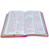 Biblia Letra Gigante Manual 14 puntos RV1960 imit piel rosa geométrico