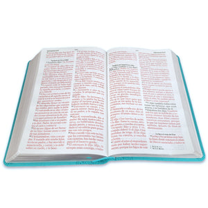Biblia Letra Gigante Manual 14 puntos RV1960 imit piel turquesa geométrico