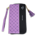 Biblia Chequera RV1960, imit. piel lila y negro