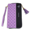 Biblia Chequera RV1960, imit. piel lila y negro