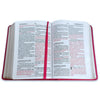 Biblia Portátil 12 puntos RV1960, imit piel fucsia cuadrado