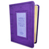Biblia Portátil 12 puntos RV1960, imit piel lila cuadrado