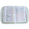 Biblia con Cierre Portátil 12 puntos RV1960, imit piel flores en primavera con índice y canto floral