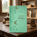 Biblia RVR60c Turquesa Mariposa