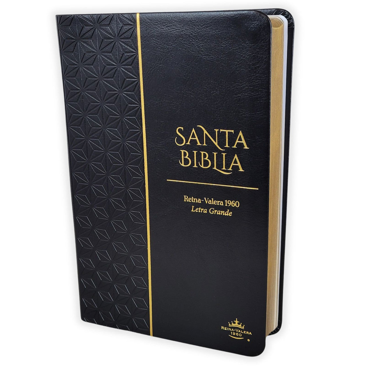Biblia RVR60c Negro Geométrico