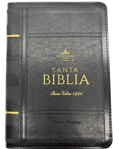 Biblia Reina Valera 1960, Imitación Piel, Tamaño Compacta, Letra Grande, Negro