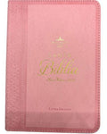Biblia Reina Valera 1960, Imitación Piel, Tamaño Compacta, Letra Grande, Rosa