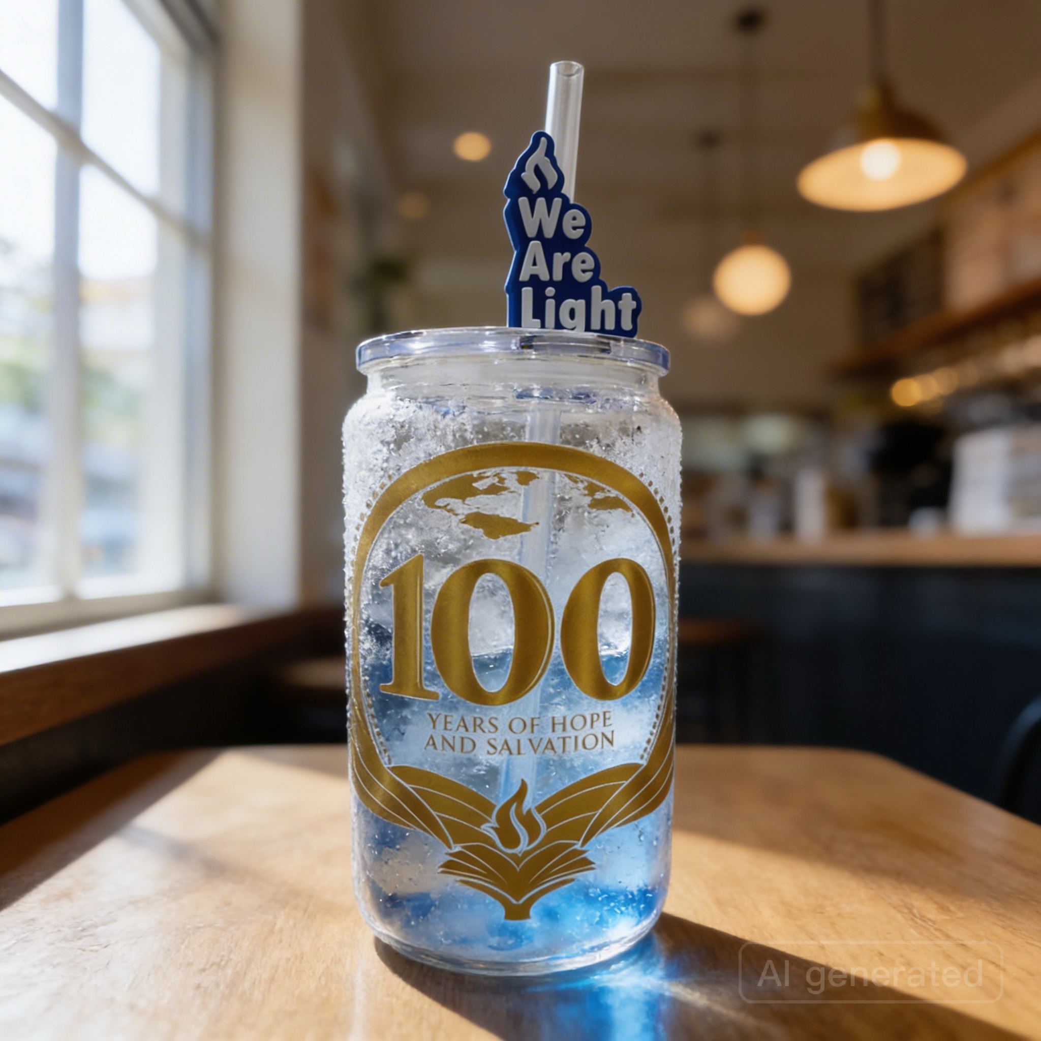 Centennial Glass Cup (straw stopper sold separately)