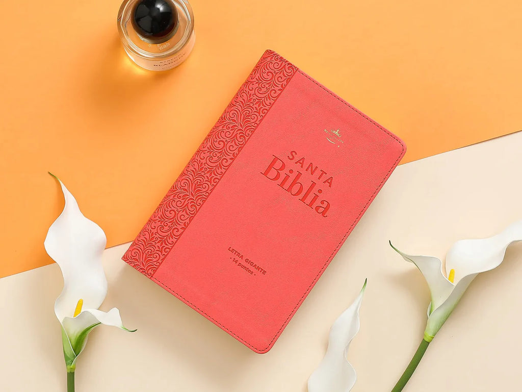 Biblia RVR60 068c LGi ColecciÃ³n Corinto Coral Tamaño Manual