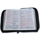 Biblia con Cierre Portatil 12 puntos RV1960 imitacion piel negro geometrico