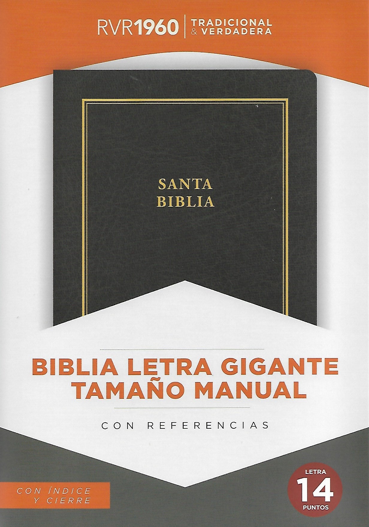Biblia letra grande 12 puntos manual RV1960 bolsillo lateral vino índice  cierre