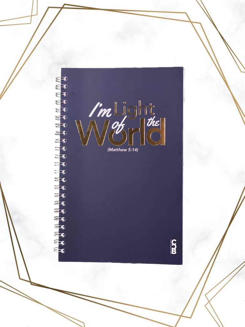 SPIRAL NOTEBOOK I'M LIGHT OF THE WORLD