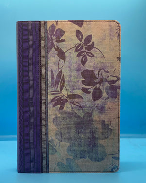 RVR 1960 Biblia de Estudio para Mujeres, azul floreado tela impresa